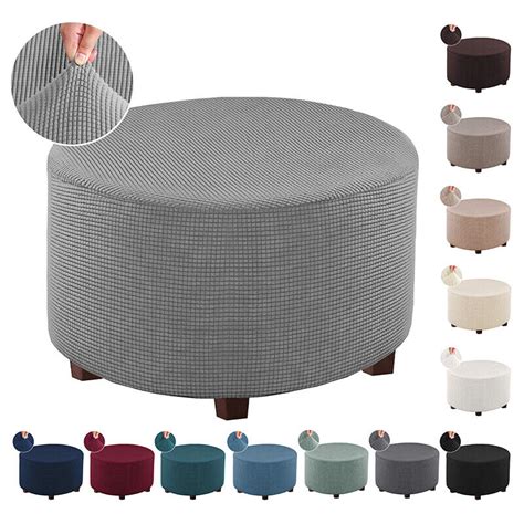 footstool covers round|round stool covers ikea.